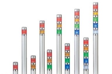Patlite Visual Signaling Devices MES-202A-RY - Continuous light, NPN open collector (MES-202A-RY)