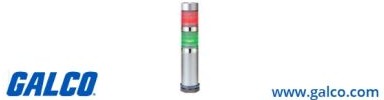 Patlite Visual Signaling Devices MES-202P-RG+FB123 - Continuous light, PNP open collector (MES-202P-RG+FB123)