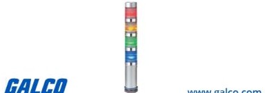 Patlite Visual Signaling Devices MES-402P-RYGB+FB123 - Continuous light, PNP open collector (MES-402P-RYGB+FB123)