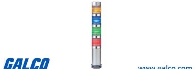 Patlite Visual Signaling Devices MES-402P-YBGR+FB123 - Continuous light, PNP open collector (MES-402P-YBGR+FB123)
