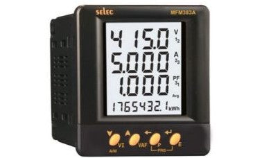 Altech Panel Meters & Gauges MFM384-C-CU - Multi Meter, 1/4DIN, LCD (MFM384-C-CU)