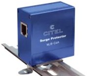 Citel America Inc. Surge Protective Devices (SPDs) MJ8-C6A - UL497B, Din rail Ethernet SPD, Imax 8kA, 8- Pin (MJ8-C6A)