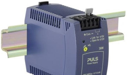 Puls Power Supplies ML30.106 - Power Supply, 12VDC, 2.8A, 36W, +/-12VDC Output (ML30.106)