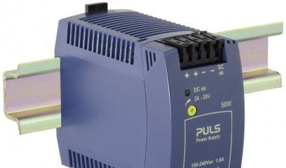 Puls Power Supplies ML50.100 - POWER SUPPLY, 24VDC, 2.1A, 1PH, 50W 100-240VAC (ML50.100)