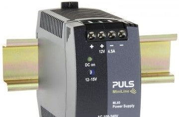 Puls Power Supplies ML60.122 - Power Supply, 54W, 120-240VAC 1PH, 12-15VDC (ML60.122)