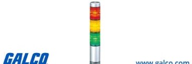 Patlite Visual Signaling Devices MPS-302C-RYG+FB247 - Continuous light, NPN & PNP open (MPS-302C-RYG+FB247)