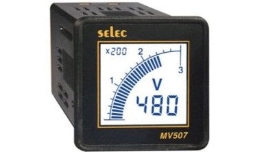 Altech Panel Meters & Gauges MV507-110V-CU - Volt Meter, 1/16DIN, LCD (MV507-110V-CU)