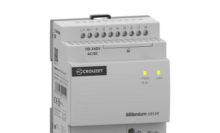 Crouzet Programmable Logic Controllers MXB12RU3ET - Millenium Logic Controller, 12 I/Os, 110-240 (MXB12RU3ET)