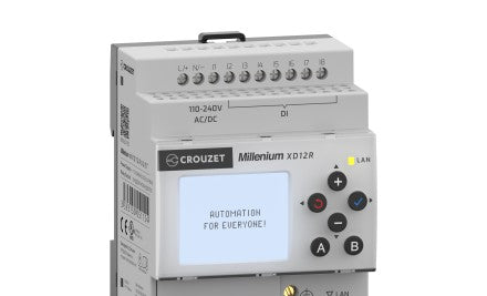 Crouzet Programmable Logic Controllers MXD12RU3ET - Millenium Logic Controller, 12 I/Os, 110-240 (MXD12RU3ET)