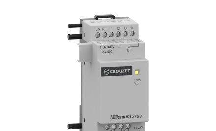 Crouzet Programmable Logic Controllers MXR08U3 - Millenium Digital Expansion, 35 mm, 8 I/Os (MXR08U3)
