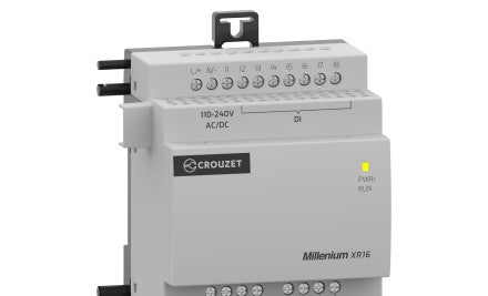 Crouzet Programmable Logic Controllers MXR16U3 - Millenium Digital Expansion, 70 mm, 16 I/Os (MXR16U3)