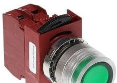 Springer Controls Miscellaneous N5CPLVGD-PDNVD-10-24 - PUSHBUTTON, MOM, GRN, FLUSH, 24V DIR (N5CPLVGD-PDNVD-10-24v)