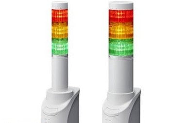 Patlite Visual Signaling Devices NHL-3FB2N-RYG - 3-tier Network monitor with alarm. No AC (NHL-3FB2N-RYG)