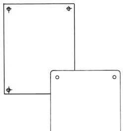 Wiegmann Enclosures NP2420 - Back Panel N1/3R/4/12 21X17 Carbon Steel - White (NP2420)