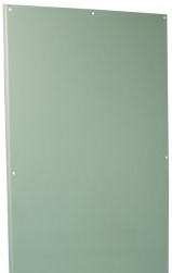 Wiegmann Enclosures NPDD4848 - Back Panel Double Door Floor-Mount 44X44 Carbon (NPDD4848)