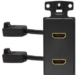 Bryant Electric Jacks NS802BK - Plate, Frame,Decorator,W/2Hdmi,Ff,Bk (NS802BK)