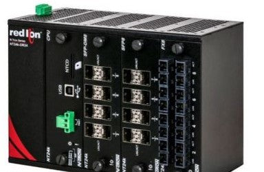 Red Lion Ethernet Switches NT24K-DR24-DC - Fully Managed Industrial Ethernet Switch (NT24K-DR24-DC)