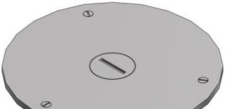 Steel City P601/2AL - Cover Plate for Flush Service Floor Boxes, 4 (P 60 1/2 AL)