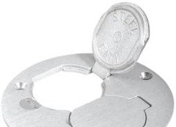 Steel City P60DSAL - Cover Plate for Flush Service Floor Boxes, 4 Inch (P 60 DS AL)