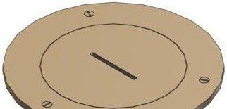 Steel City P672AL - Cover Plate for Flush Service Floor Boxes, 3-1/2 (P 67 2 AL)