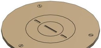Steel City P903/42 - Cover Plate for Flush Service Floor Boxes (P 90 3/4 2)
