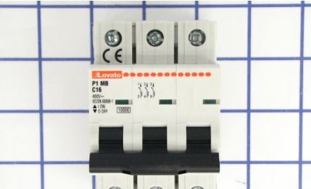 Lovato Circuit Breakers P1MB3PC16 - Miniature Circuit Breaker 3P C 16A (P1MB3PC16)