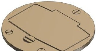 Steel City P60-GFCI - Cover Plate for Flush Service Floor Boxes, 4 (P60-GFCI)