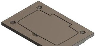 Steel City P64P-URC-BRN - Single Gange Non-Metallic Cover for Floor (P64P-URC-BRN)