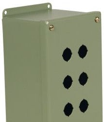 Wiegmann Enclosures PBGX2 - N12 22.5 MM 2 Pushbutton Enclosure 5.1X2.7X3.5 (PBGX2)