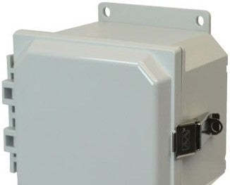 Hammond Manufacturing Enclosures PCJ1084LF - Polycarb 10X8X4 Latch w/Flange (PCJ1084LF)