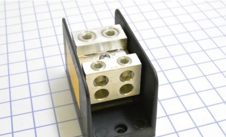 Ilsco Power Distribution Blocks PDB-24-500-1 - Distribution Block, 1-P, 760A, Bx/Bx Line: (PDB-24-500-1)