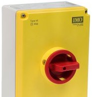 IMO Disconnect Switches PE69-30125 - Isolator 3 Pole 125A Red/Yellow IP66 (PE69-30125)