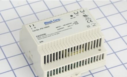 Altech Power Supplies PS-10024 - Power Supply, 24VDC, 4.2A, 1Ph, 100W 85-264VAC (PS-10024)