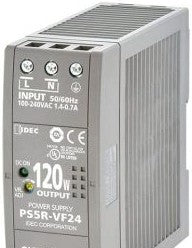 IDEC Power Supplies PS5R-VF24 - Power Supply, 24VDC, 5A, 1Ph, 120W, 100-240VAC (PS5R-VF24)