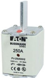 Bussmann Fuses PV-250ANH2 - Fuse-link, high speed, 250 A, DC 1000 V, NH2 (PV-250ANH2)