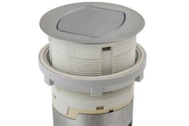 Hubbell Plugs & Receptacles RCT221ALU - 20A KIT KTCN CNTR RCPT FLUSH ALUM (RCT221ALU)