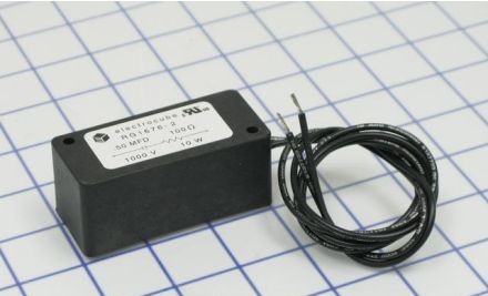 Electrocube RC Networks RG1676-2 - RC NETWORK, 0.5 MFD, 100 OHM, 480VAC 1000VDC (RG1676-2)