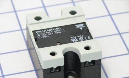 Carlo Gavazzi Relays RM1A48D100 - Solid State Relay, 1-P, 100A,480VAC, 4-32VDC (RM1A48D100)