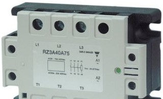 Carlo Gavazzi Relays RZ3A60A75P - SOLID STATE RELAY, 75A, 575V, 3-PH CTRL: (RZ3A60A75P)