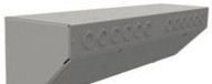 Wiegmann Wireway S8848AT - N1 ANG SCR CVR WIREWAY 8X8X48 CS-GRY (S8848AT)