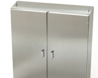 Saginaw Control & Engineering Enclosures SCE-60EL6012SSST - S.S. 2DR EL Sloping Top Enclosure (SCE-60EL6012SSST)
