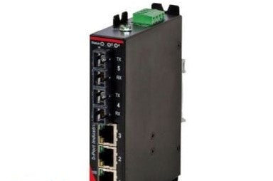 Red Lion Ethernet Switches SLX-8MS-4ST - Switch, managed Industrial Ethernet, ST 3km (SLX-8MS-4ST)