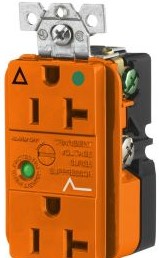 Bryant Electric Plugs & Receptacles SP83IGOA - Circuit Watch Surge Suppression Straight Blade (SP83IGOA)