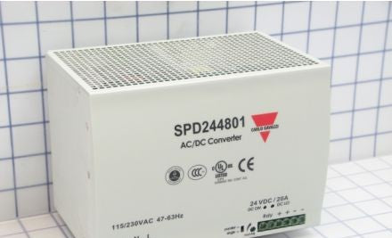 Carlo Gavazzi Miscellaneous SPD244801 - Power Supply, 24VDC, 20A, 1Ph, 480W (SPD244801)