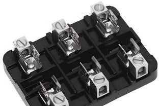 Marathon Special Products Fuseblocks & Holders T100A3B - FUSEBLOCK, 3-POLE, 100A/300V, T BOX LUG TERMINALS (T100A3B)