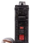 GE Circuit Breakers THQB1120GFT - Q line circuit breakers are one-inch wide per (THQB1120GFT)