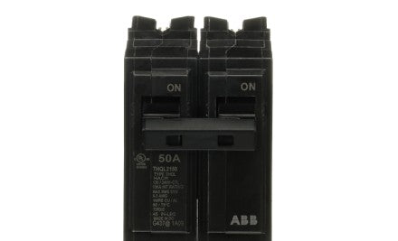 GE Circuit Breakers THQL2150 - Q Line circuit breakers are one-inch wide per (THQL2150)