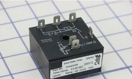 SSAC Relays THS422B - Single Shot Timer, 120VAC, 0.5-60Sec External (THS422B)