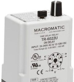 Macromatic Relays TR-6022U - On Delay Timer, 24-240VAC/12-125VDC Coil (TR-6022U)