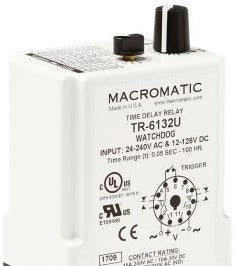 Macromatic Relays TR-6222U - Single Shot Timer, 24-240AC/12-125DC Falling (TR-6222U)